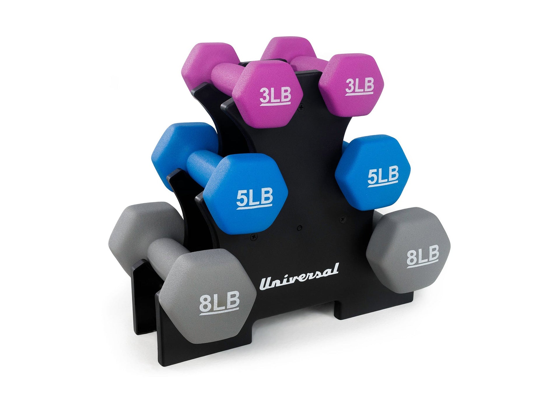 Universal Neoprene Dumbbell Set Rack
